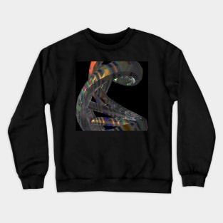 Hologram Effect DNA Molecule Crewneck Sweatshirt